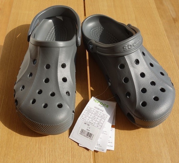 MN-0625-003.5 新品 『2足セット販売』 クロックス CROCS ストラップ サンダル ネイビー グレー M9 W11の画像2