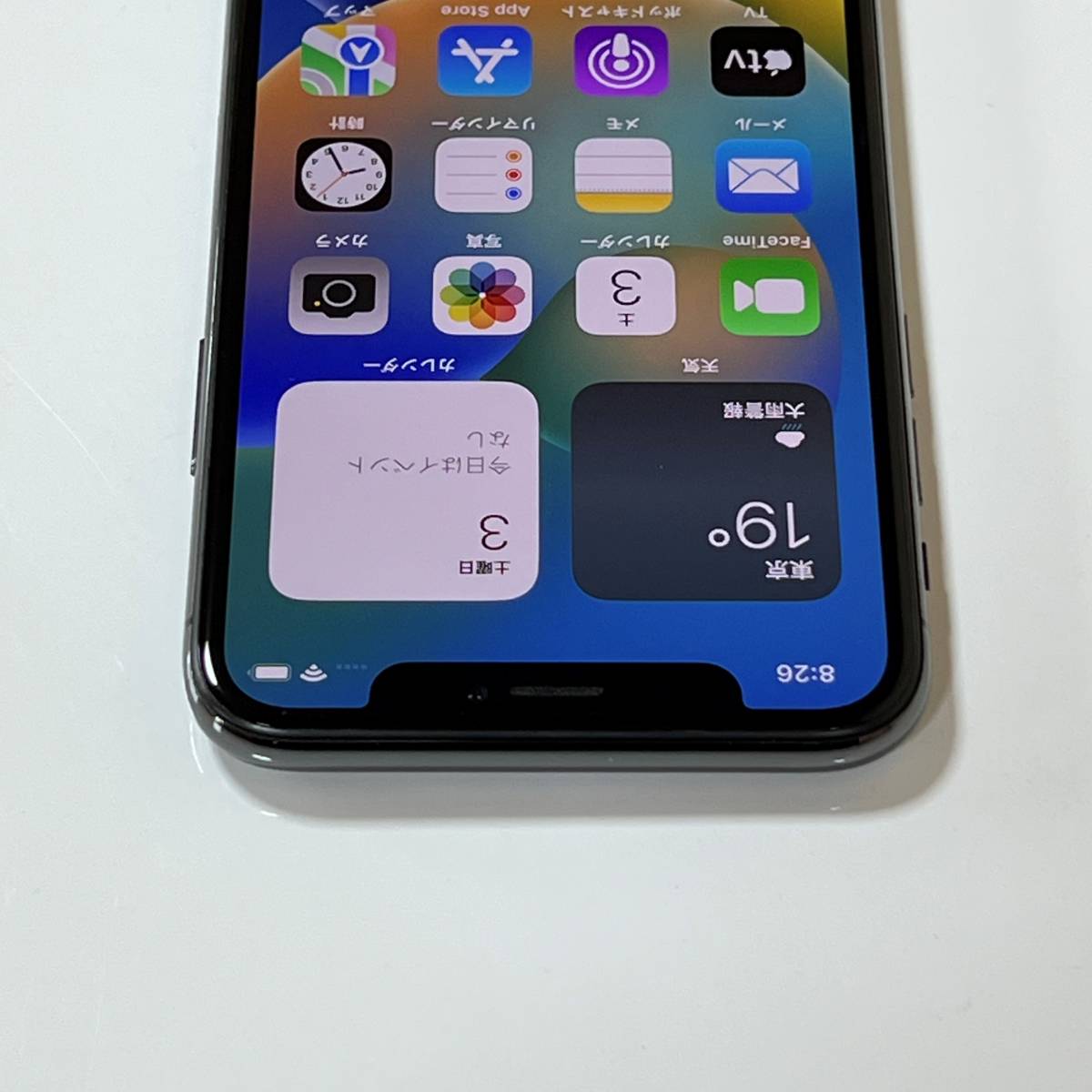 Apple SIMフリー iPhone X スペースグレイ 256GB MQC12J/A iOS16.5 アクティベーションロック解除済の画像7