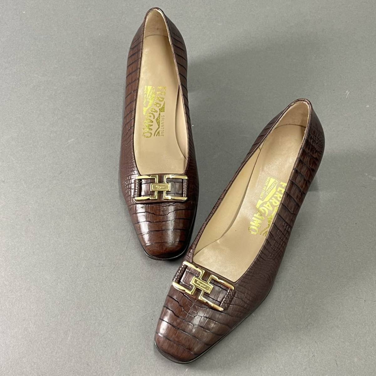 36f1《美品》イタリア製 Salvatore Ferragamo サルヴァトーレ