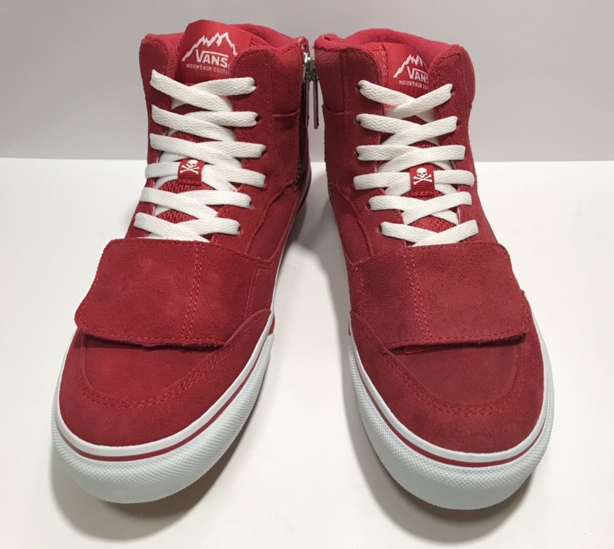 美品!! VANS バンズ MASTERMIND マスターマインド 別注 Mt.EDITION RED マウンテン エディション 赤 x 白 27cm US 9.0 限定モデル_画像3