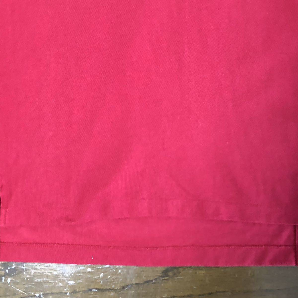 【送料無料】POLO RALPH LAUREN 半袖ポロシャツ赤　レディースSサイズ　ポロラルフローレンワンポイント刺繍