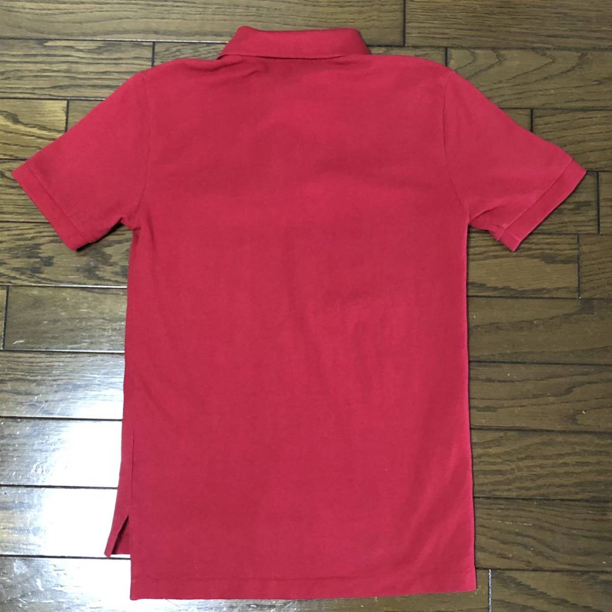 【送料無料】POLO RALPH LAUREN 半袖ポロシャツ赤　レディースSサイズ　ポロラルフローレンワンポイント刺繍