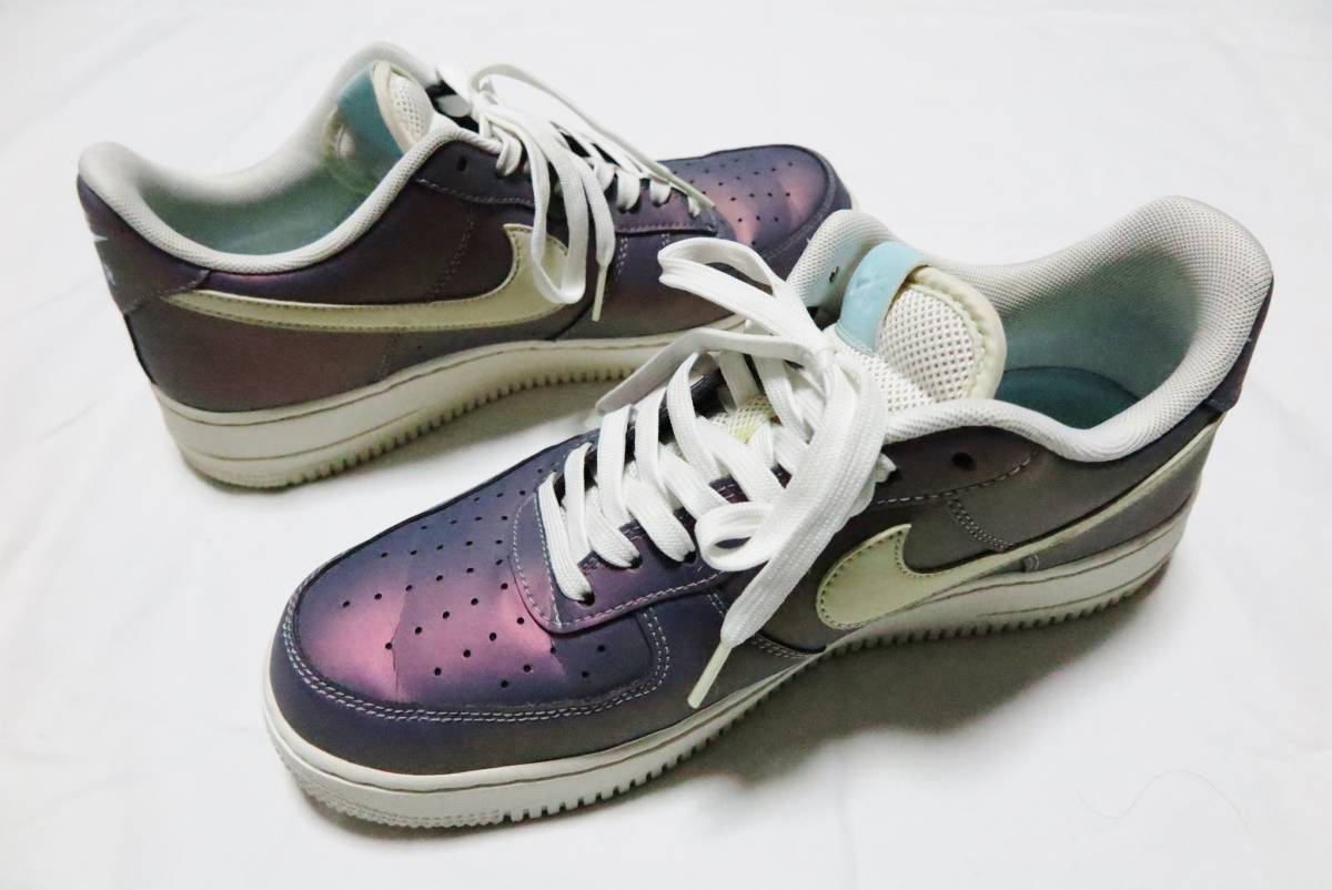 希少 NIKE AIR FORCE 1 エアーフォース ワン LV8 Iridescent イリディセント US9.5 27.5cm_画像6