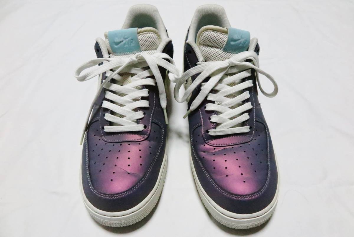 希少 NIKE AIR FORCE 1 エアーフォース ワン LV8 Iridescent イリディセント US9.5 27.5cm_画像2