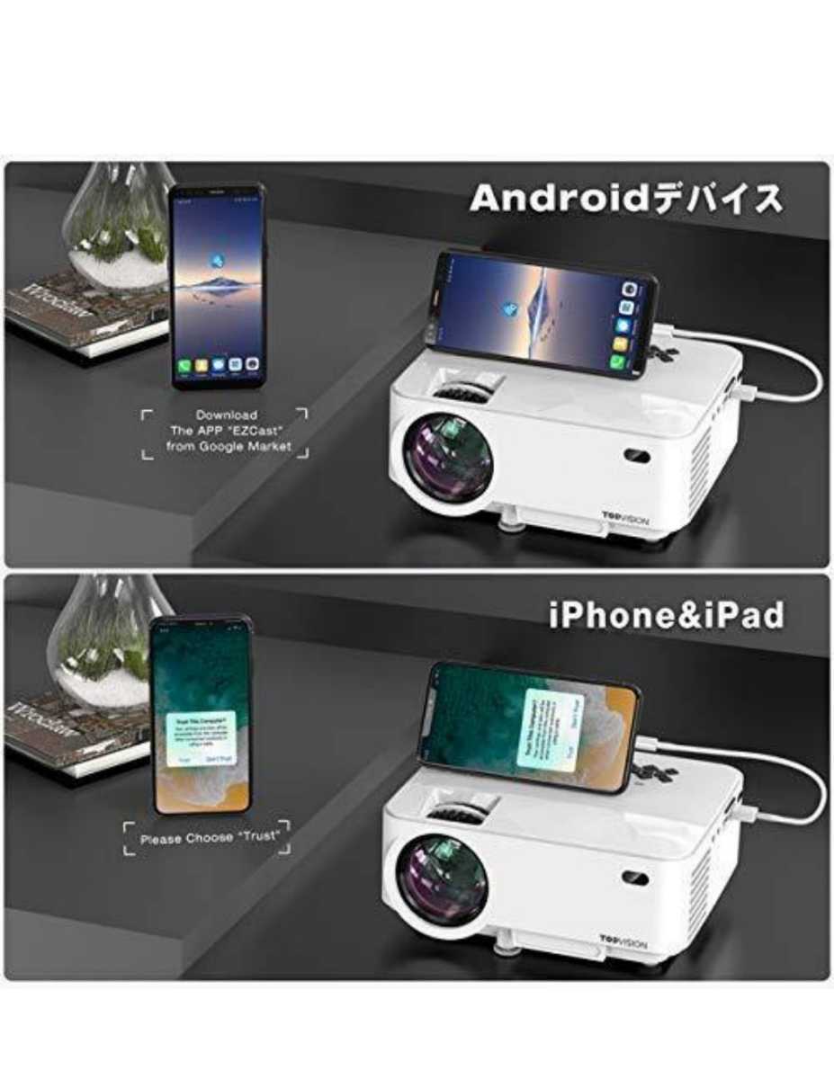 LEDプロジェクター Android iPhone スマホ 小型 トップビジョン_画像2