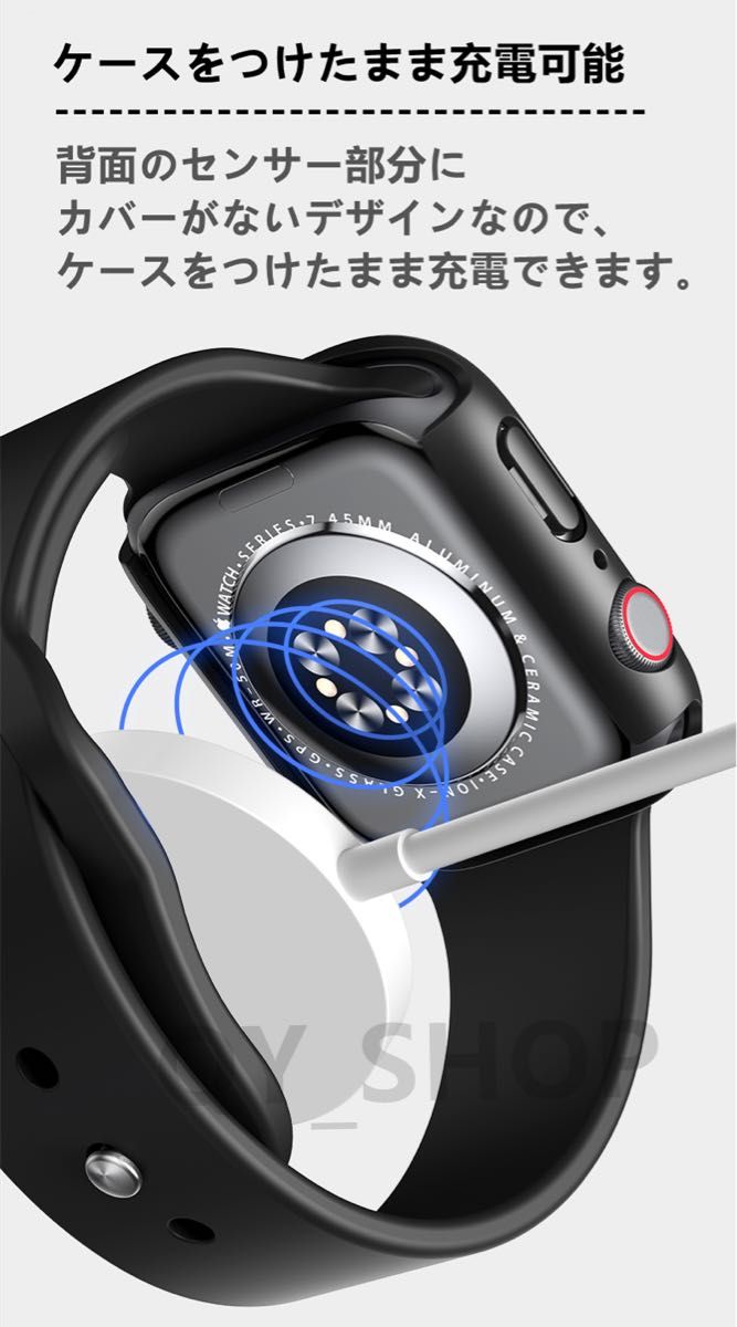 最新Apple Watch 8/7/SE/6/5/4/3/2一体型全面保護ケース
