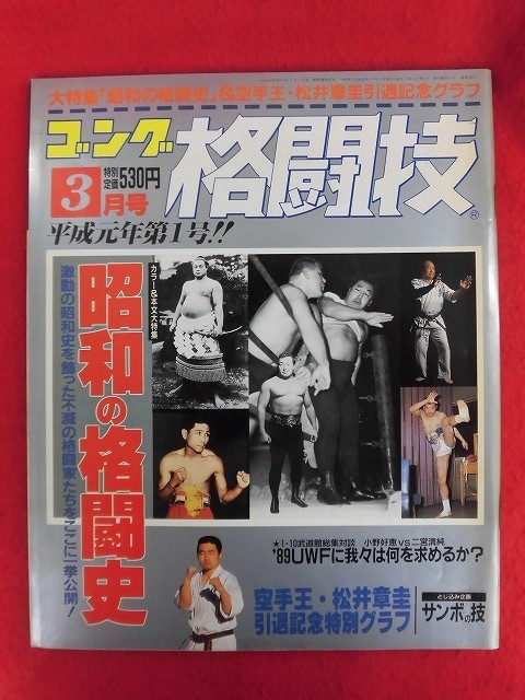 T298 ゴング格闘技 1989年3月号 昭和の格闘史の画像1