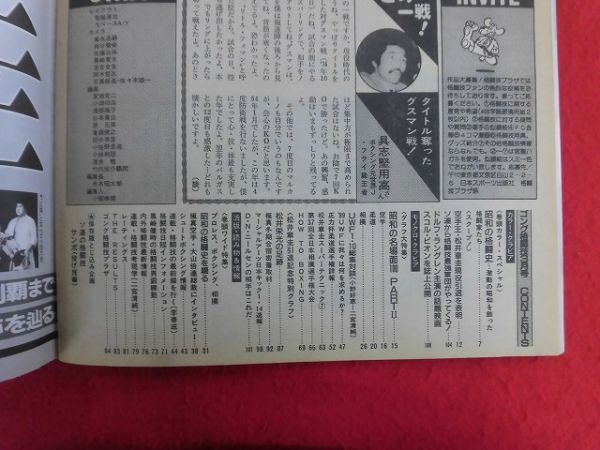 T298 ゴング格闘技 1989年3月号 昭和の格闘史の画像2