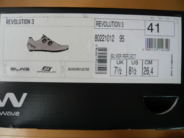 ★ NORTHWAVE ノースウェーブ RevolutionⅢ Revolution3 Revolution 3 size 41 UK 7.1/2 US 8.1/2 CM 26.4 カラー/SILVER_画像8