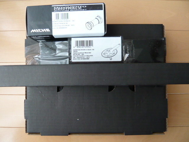 MICHE ミケ PISTARD 2.0 チェーンリング48T 165mm BLACK Evo Max BB BSA(JIS) PISTARD 2.0  AIR 専用 セット piste