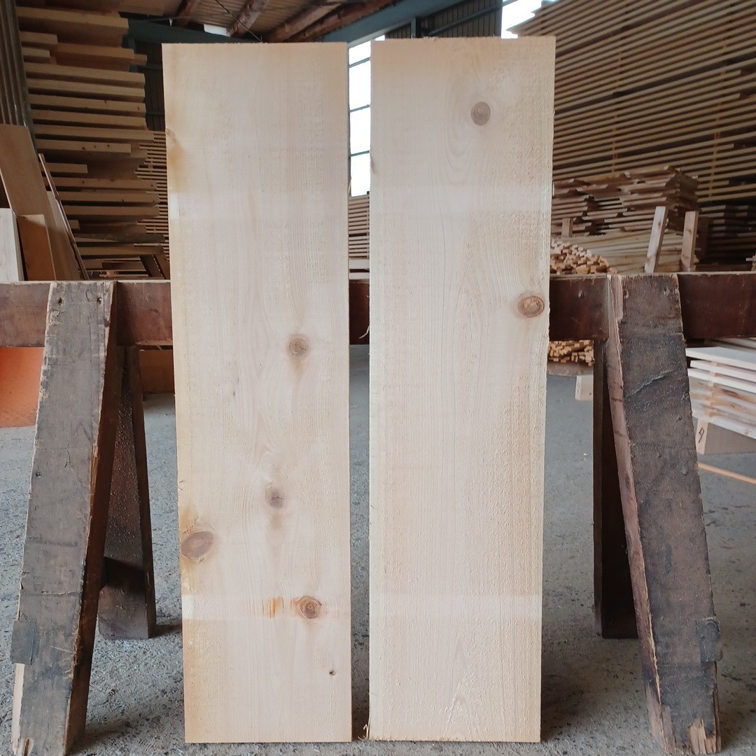 B-1292【98.5×25×2cm】 国産ひのき 　節板 　2枚セット　テーブル 　棚板　 看板 　一枚板　 桧　 檜　無垢材　 DIY_画像4