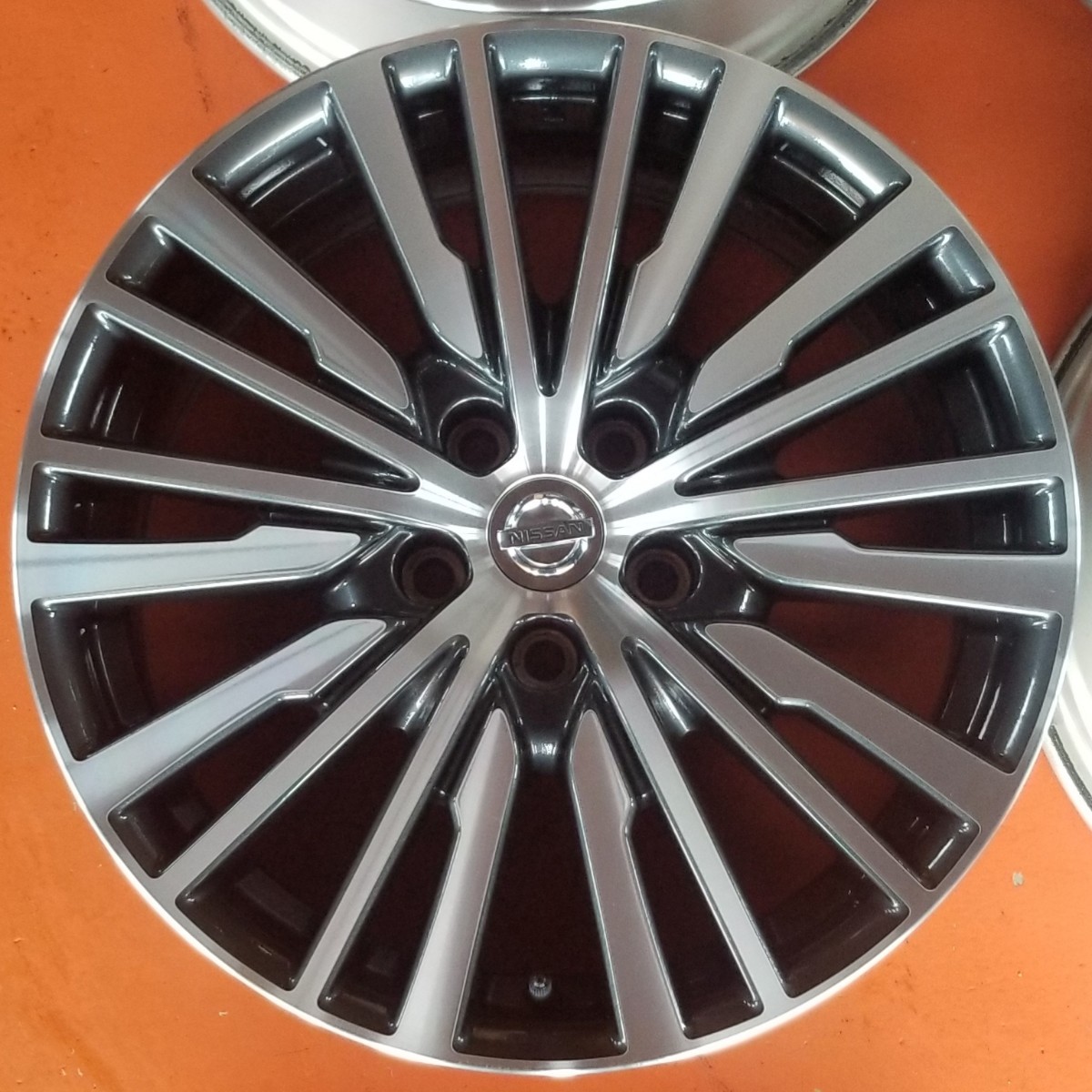 ☆中古 良品 日産 純正 18インチ☆ NISSAN E52 エルグランド ハイウェイスター ENKEI製 18x7.5J 5H 114.3 +55 Φ66 セレナ タイヤセット可_画像3