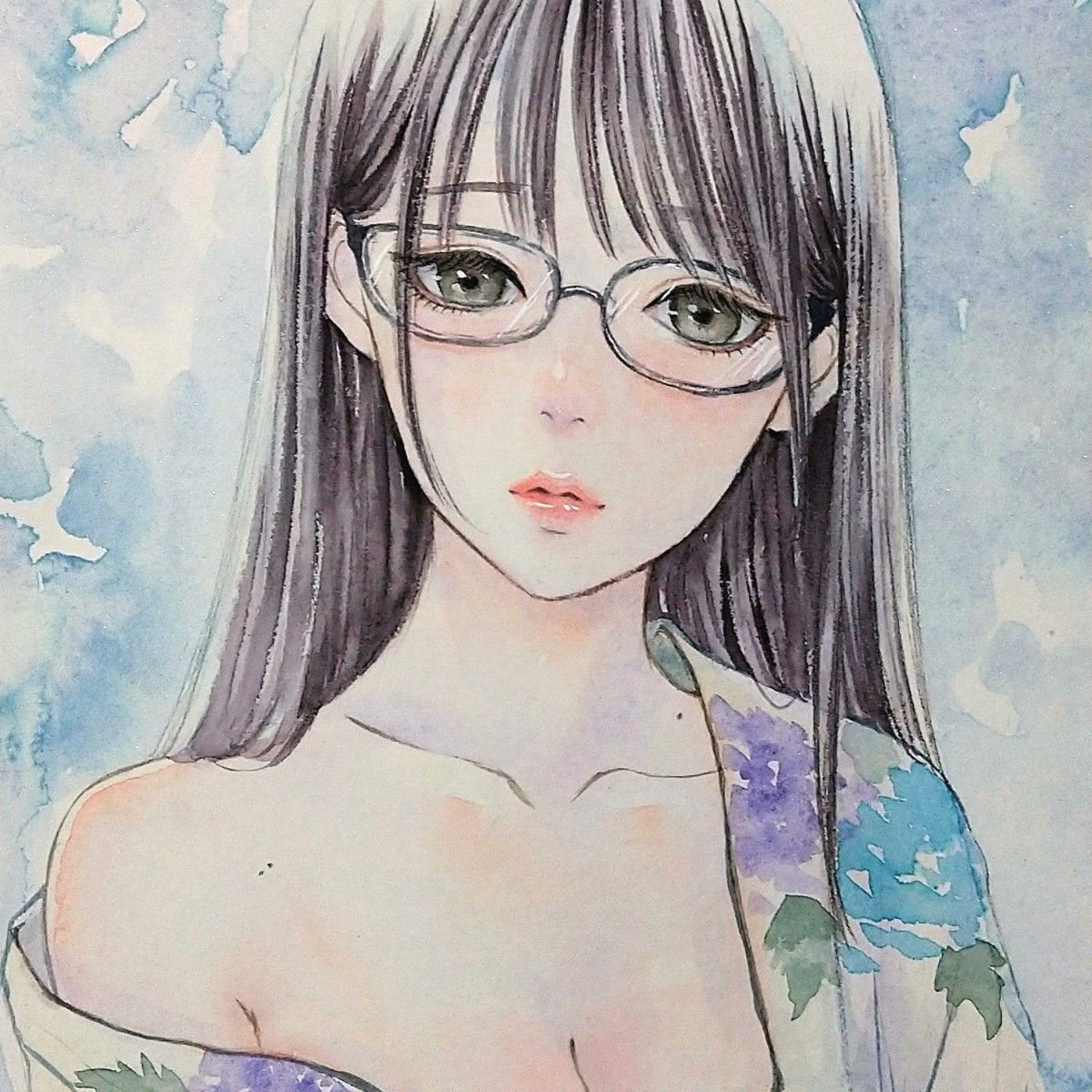 肉筆原画 絵画 水墨画 美人画 和装 日本画 手描きイラスト 和服 肉筆原画 絵画 水墨画 美人画 和装 日本画 手描きイラスト 和服