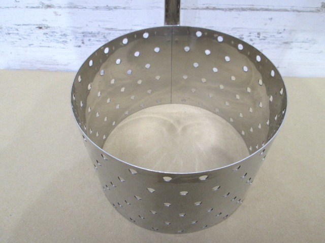 未使用厨房 ステンレス かき揚げリング φ150×100 調理小物 /23F1601-5_画像2