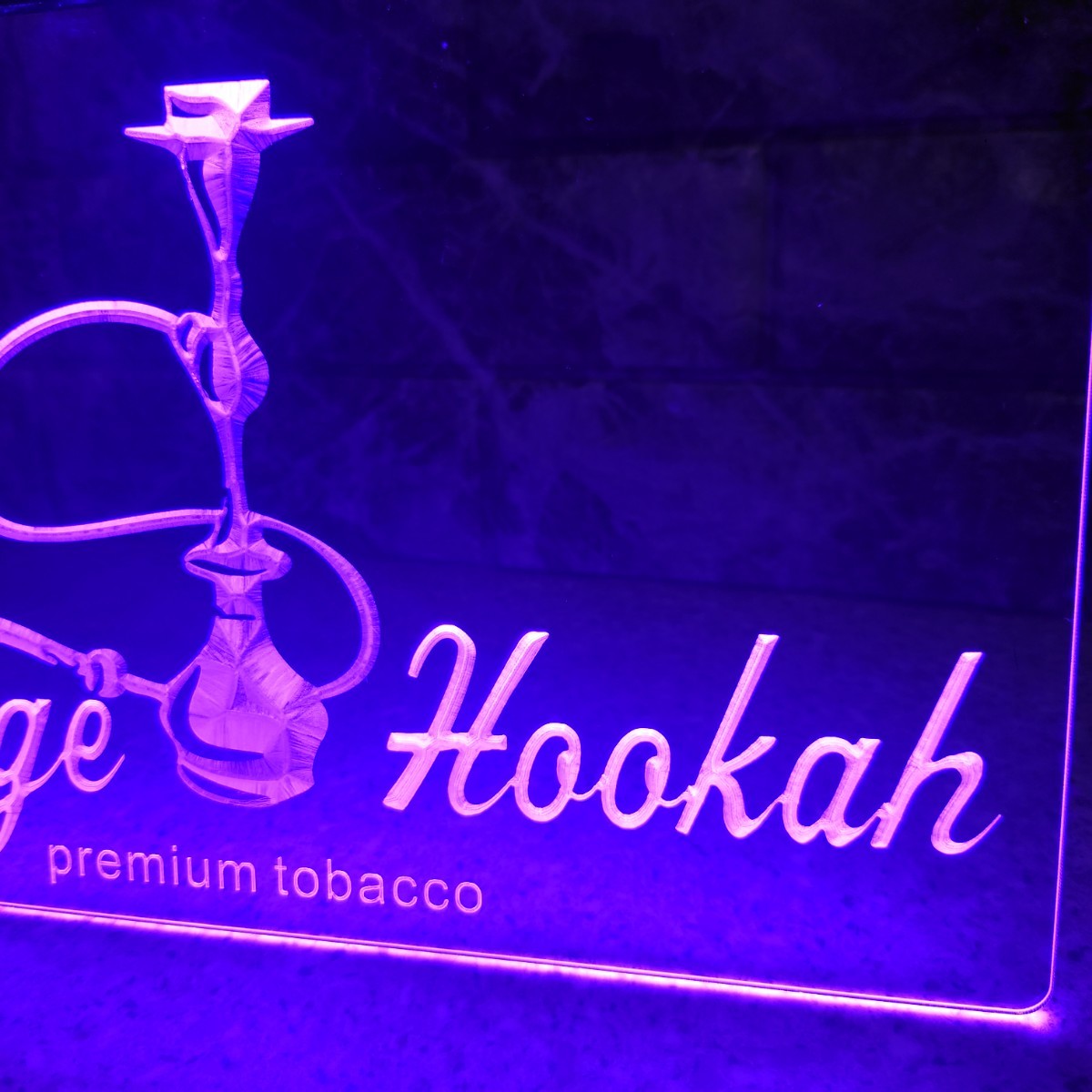 No.NE71V 送料無料 hookah フーカーLED ネオン 看板 ランプ ライト 照明 インテリア ディスプレイ 雑貨 シーシャ 水タバコ ラウンジ_画像5