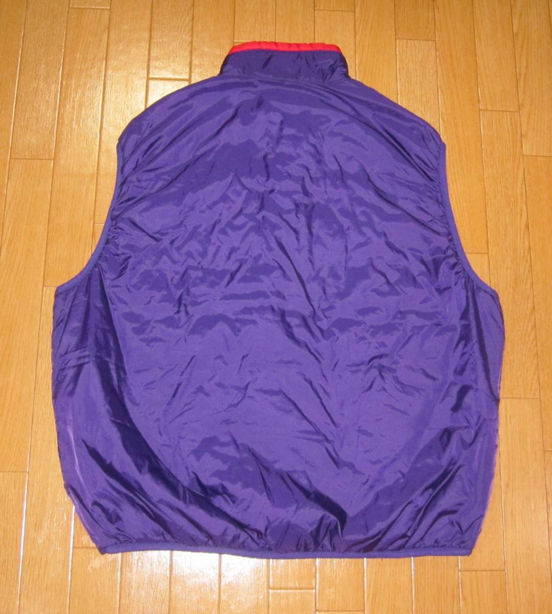 ☆90s パタゴニア パフボール ベスト (XL) 1998年 / USA製 / 紫×赤　 / ビンテージ レトロ　r2 R4ジャケット　patagonia ダスパーカー