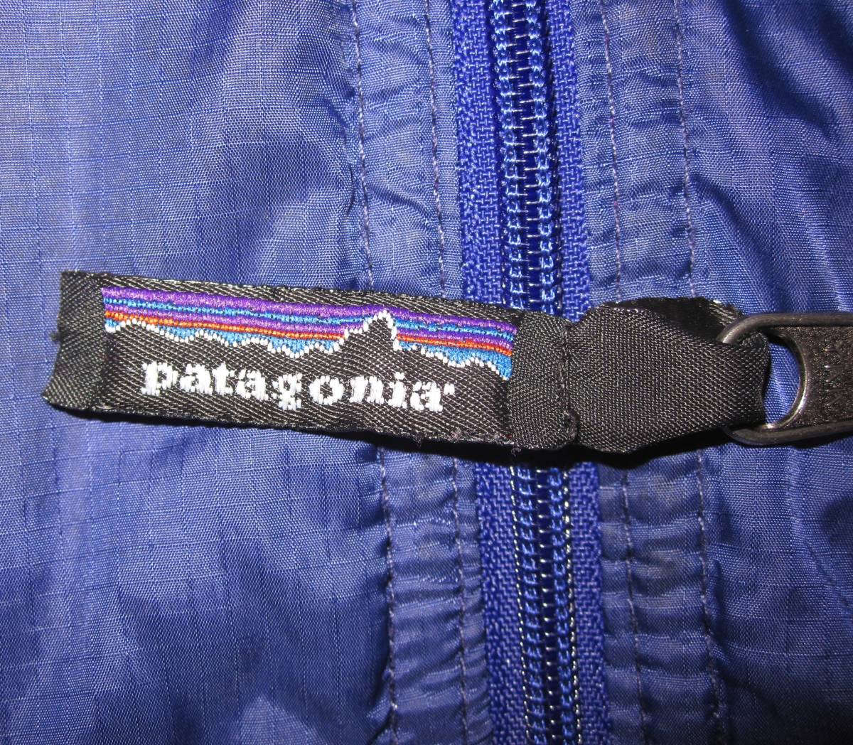 ☆ ’95 パタゴニア パフボール ベスト (L) （ブルーベリー×ブライトパープル) 　patagonia puffball vest USA製 90s vintage_画像6