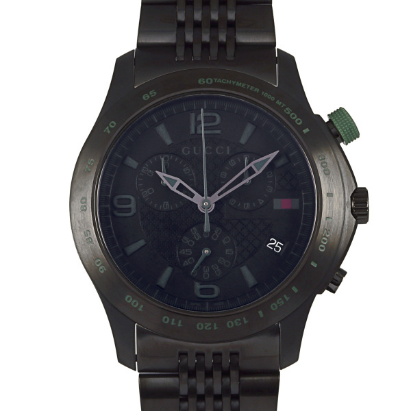 グッチ GUCCI Gタイムレス クロノグラフ YA126225A ブラック文字盤 新品 腕時計 メンズ