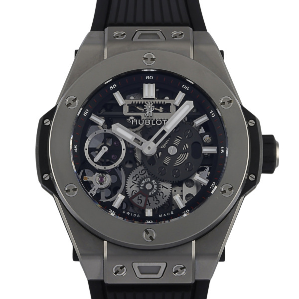 ウブロ HUBLOT ビッグバン メカ-10 チタニウム 414.NI.1123.RX グレー文字盤 中古 腕時計 メンズ