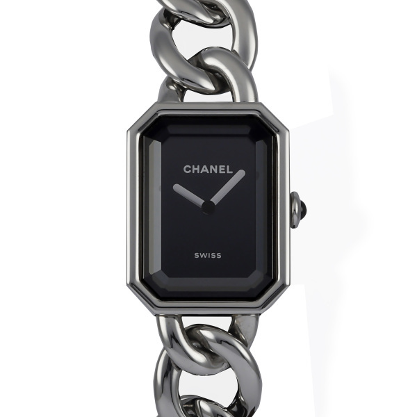 シャネル CHANEL プルミエール メタル チェーン H7018 ブラック文字盤 新品 腕時計 レディース