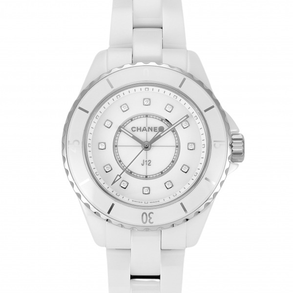 人気沸騰ブラドン J12 CHANEL シャネル 33MM レディース 腕時計 新品 ホワイト文字盤 H5703 J12