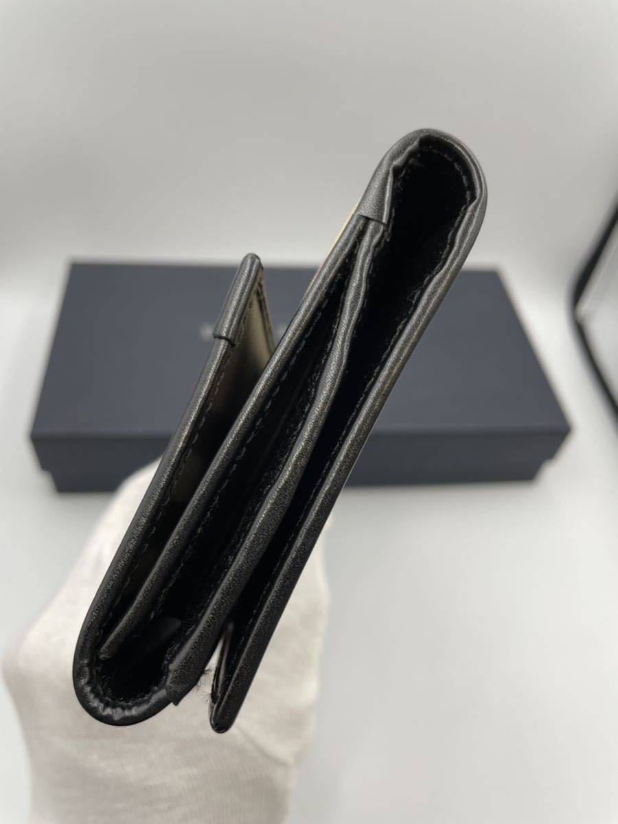 極美品　バーバリー　長財布　ブラック× チェック 小銭入れ付き　PVC メンズ　レディース　二つ折り財布　コインケース　カードケース