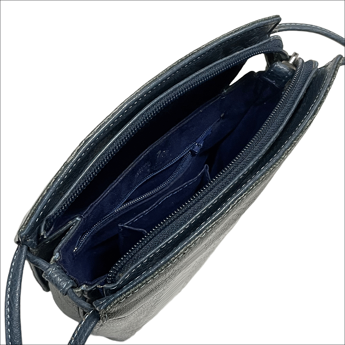 J5019 美品 オーストレッグ ショルダーバッグ ブルー系 | comfaca.com
