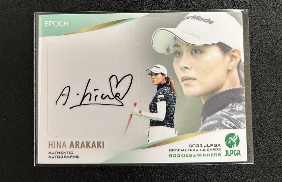 2023 EPOCH JLPGA 新垣比菜 45枚限定 直筆サインカード ROOKIES