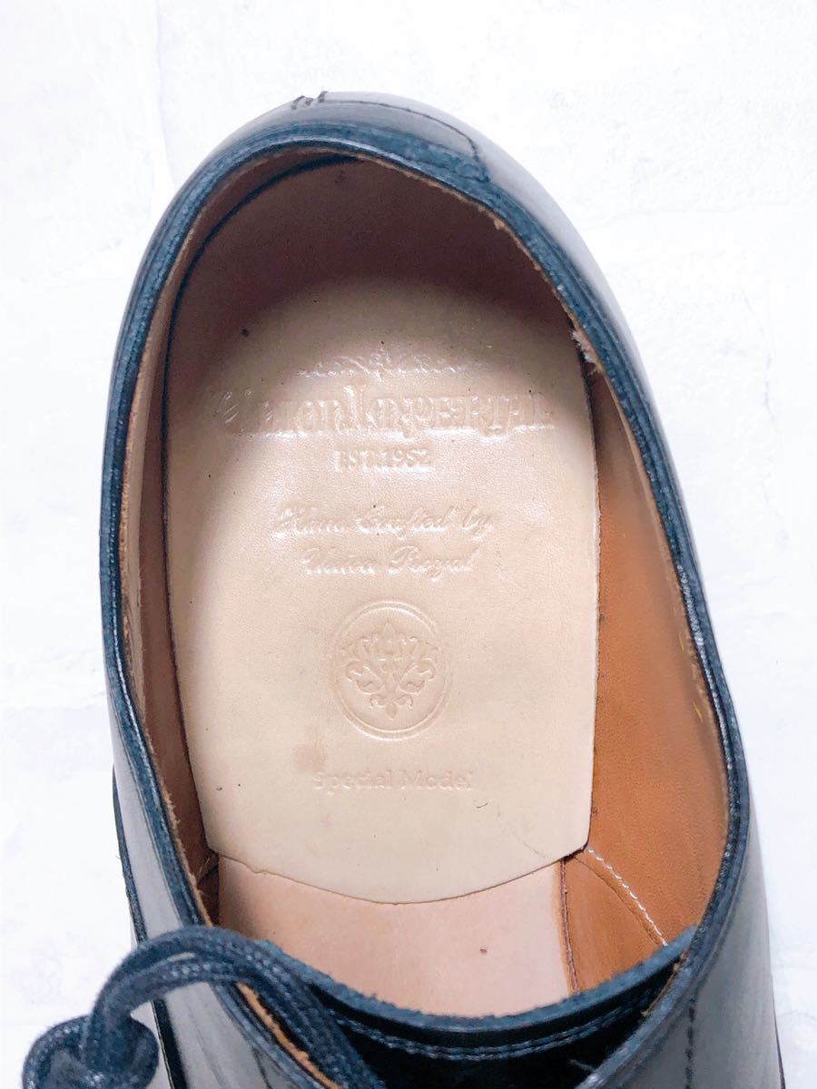  обычная цена 42,900[ превосходный товар ]Union Imperial Union imperial высококлассный распорка chip бизнес обувь натуральная кожа чёрный UK7( примерно 25.5cm)