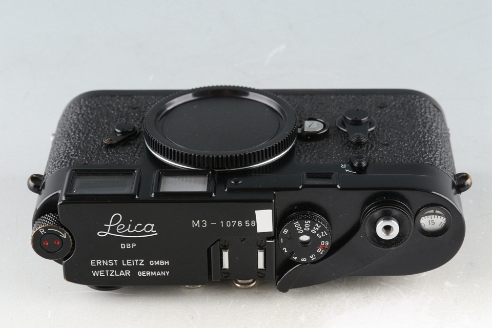 Leica Leitz M3 Black Paint 35mm Rangefinder Film Camera #47590K_画像8