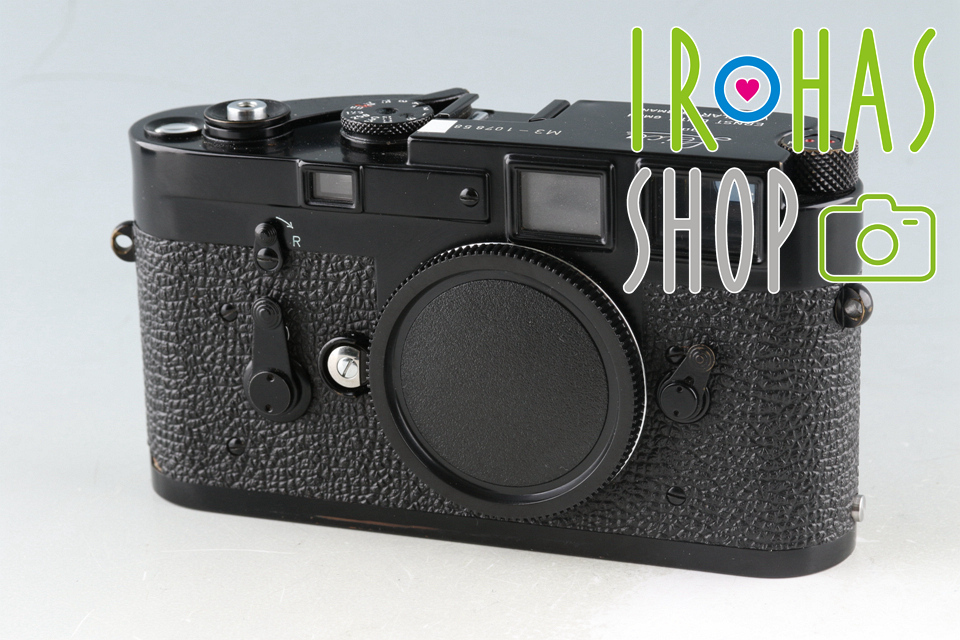 Leica Leitz M3 Black Paint 35mm Rangefinder Film Camera #47590K_画像1