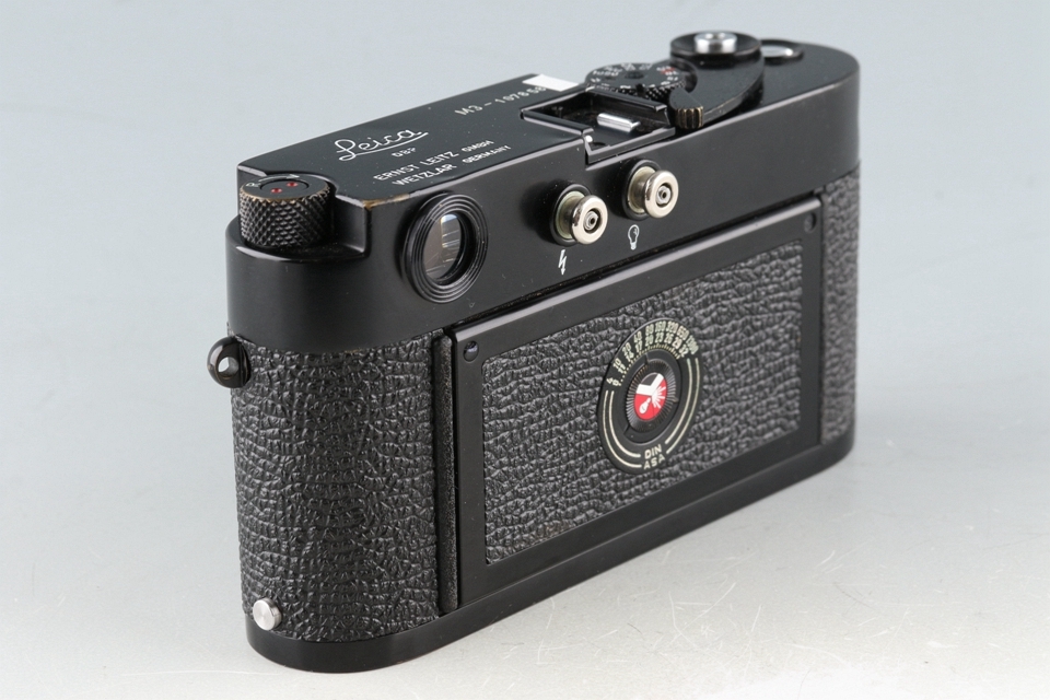 Leica Leitz M3 Black Paint 35mm Rangefinder Film Camera #47590K_画像6