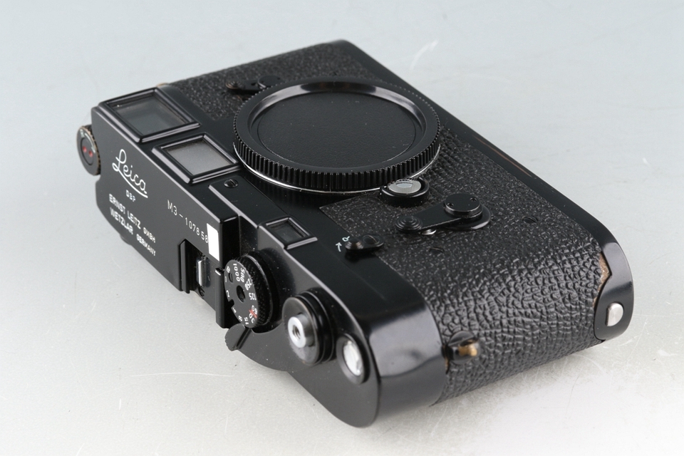 Leica Leitz M3 Black Paint 35mm Rangefinder Film Camera #47590K_画像9