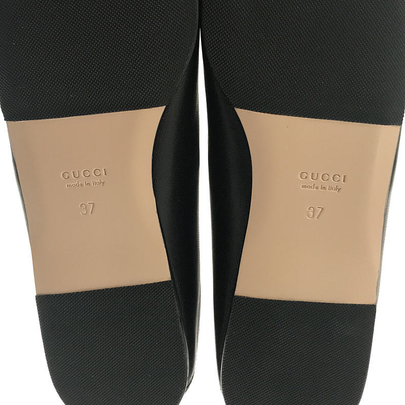 [ новый товар ] GUCCI / Gucci | leather ballet flat with Horsebit шланг bit имеется кожа wi мужской Flat балетки | 37 |bla