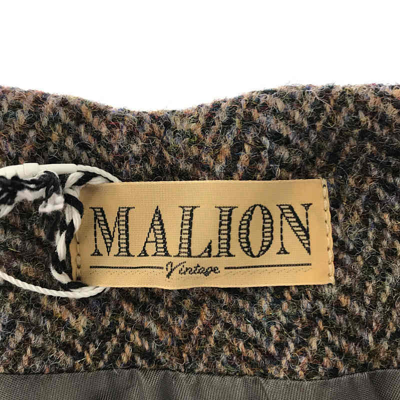 【新品】 MALION vintage / マリオンヴィンテージ | 2018AW | tweed patch work pants リメイク ツイード パッチワーク パンツ | 25 | ASS_画像6