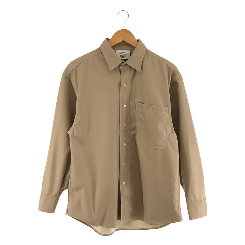 【特価】 【美品】 BASICKS / ベイシックス | VEGAN LEATHER SHIRT ヴィーガンレザーシャツ | M | ベージュ Mサイズ 【特価】 【美品】 BASICKS / ベイシックス | VEGAN LEATHER SHIRT ヴィーガンレザーシャツ | M | ベージュ Mサイズ