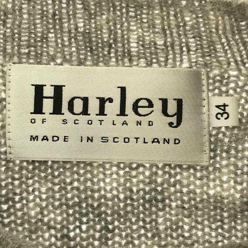 Harley Of Scotland / ハーレーオブスコットランド | 英国製 ウール クルーネック ニット セーター | 34 | グレー_画像5