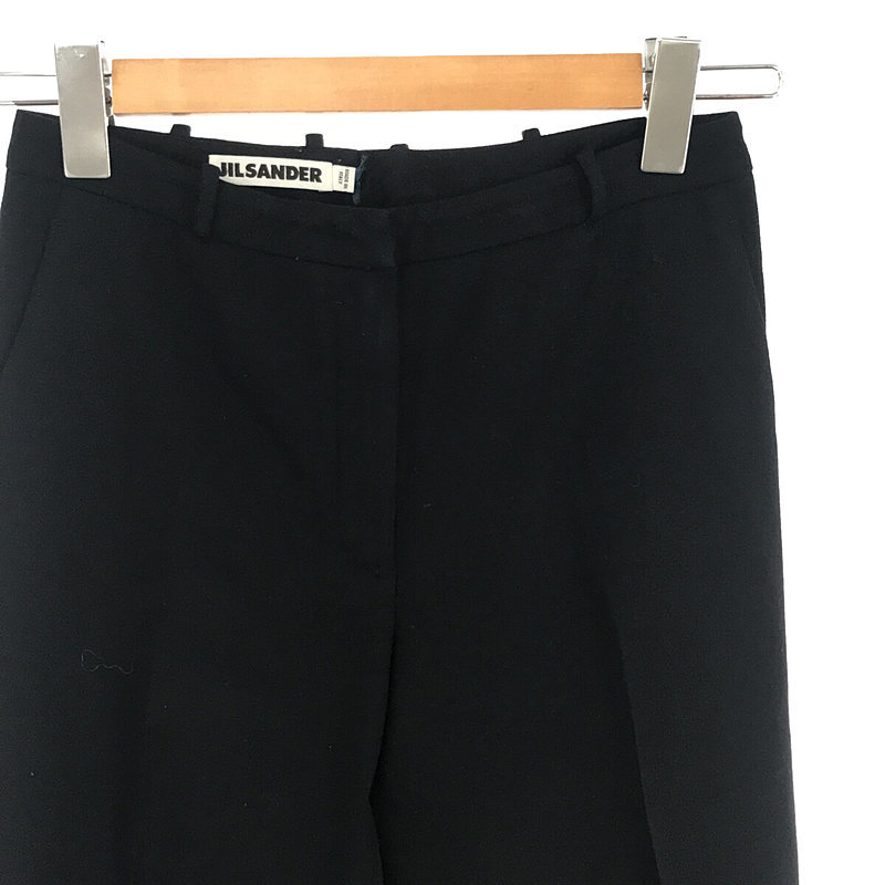 JIL SANDER / Jil Sander | wool cashmere stretch tapered slacks | 32 | navy 