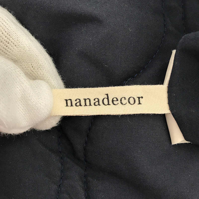 nanadecor /nanate call | органический хлопок с хлопком стеганое полотно блузон | M | темно-синий 