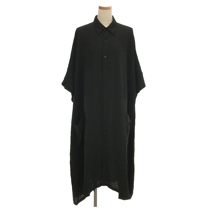 大人気の / feu LIMI リミフゥ レディース | ブラック | S | シャツワンピース ワイド | Sサイズ 大人気の / feu LIMI リミフゥ レディース | ブラック | S | シャツワンピース ワイド | Sサイズ