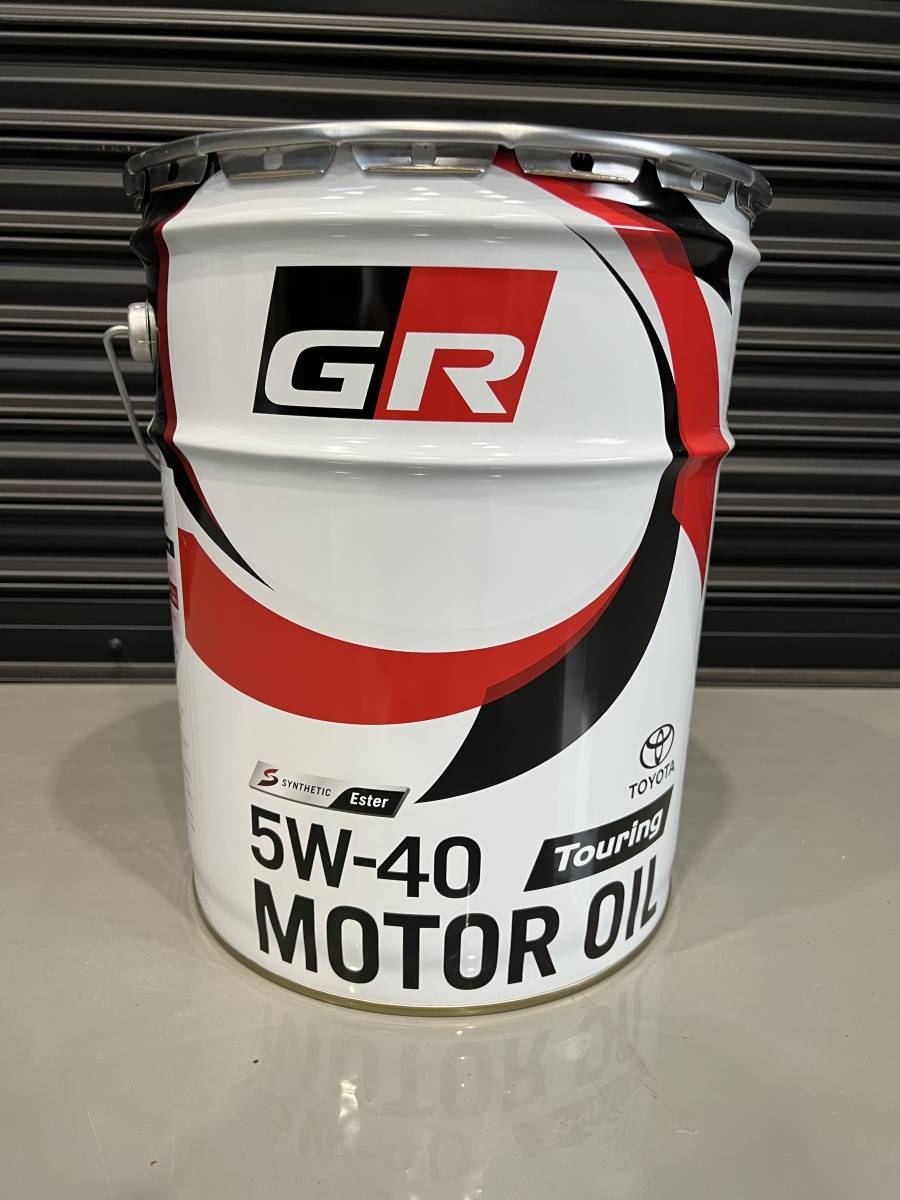 【20L】 GR MOTOR OILTouring 5W40 20L×1缶 TOYOTA GAZOO Racing トヨタ純正 全合成油_画像1