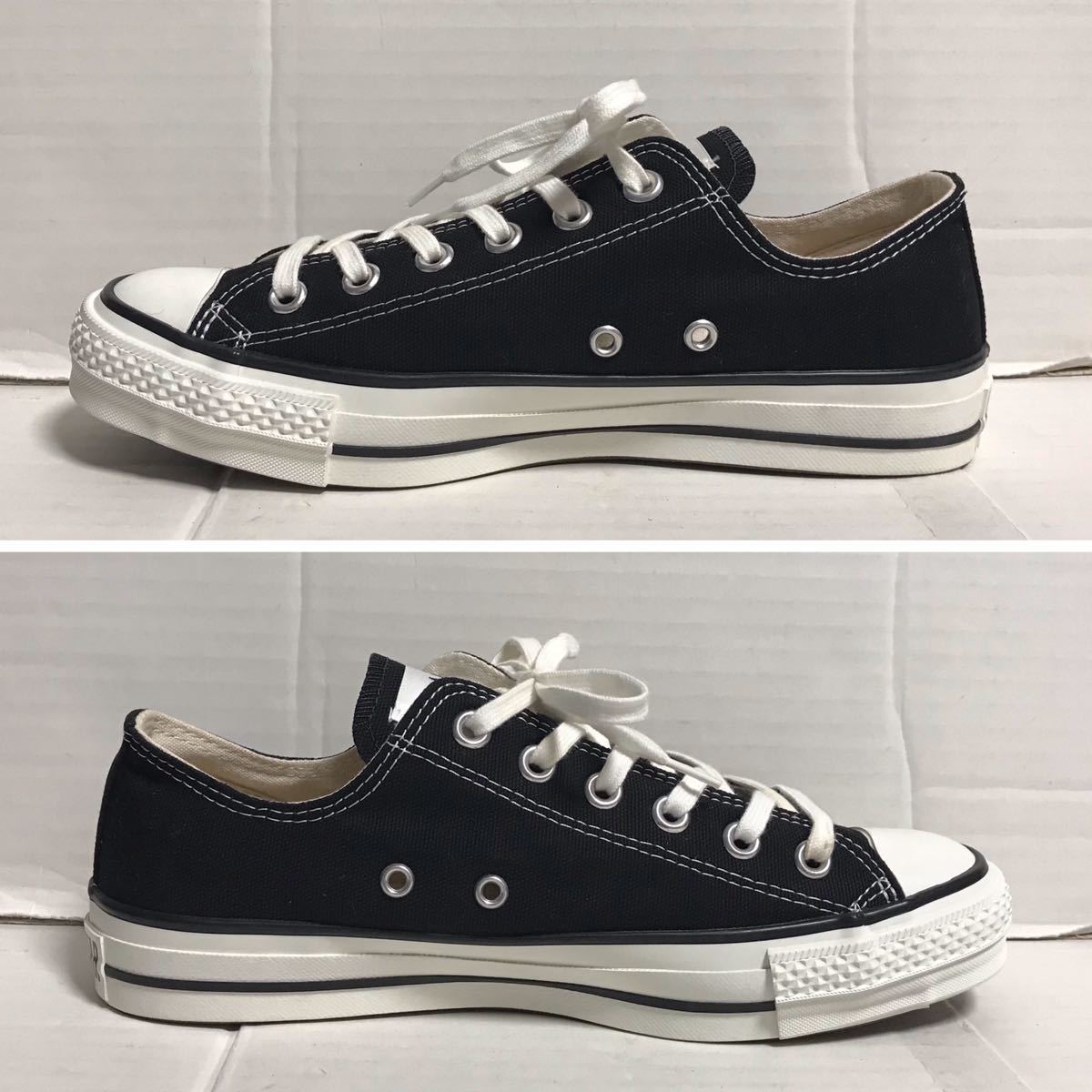 訳あり商品 converse コンバース 25.0 ホワイト 白 ブラック× 黒