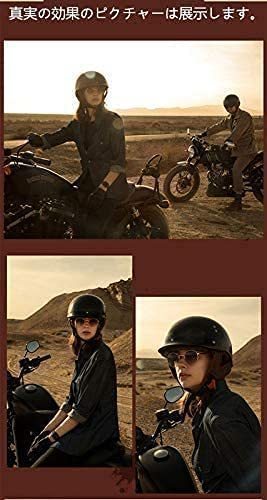 新品 ハーフヘルメット 内蔵ゴーグル 12色 半帽ヘルメット 男女兼用 バイクヘルメット 半キャップ ヘルメット Ｍ-XXL選択可 C-XXL_画像5