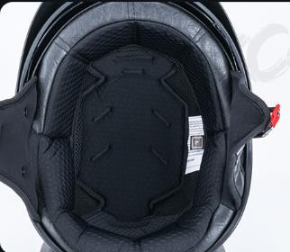 ハーフヘルメット ハーレーヘルメット カーボンファイバー 炭繊維柄 内蔵ゴーグル DOT安全認証 マットブラック 調整可能 サイズ：Lの画像3