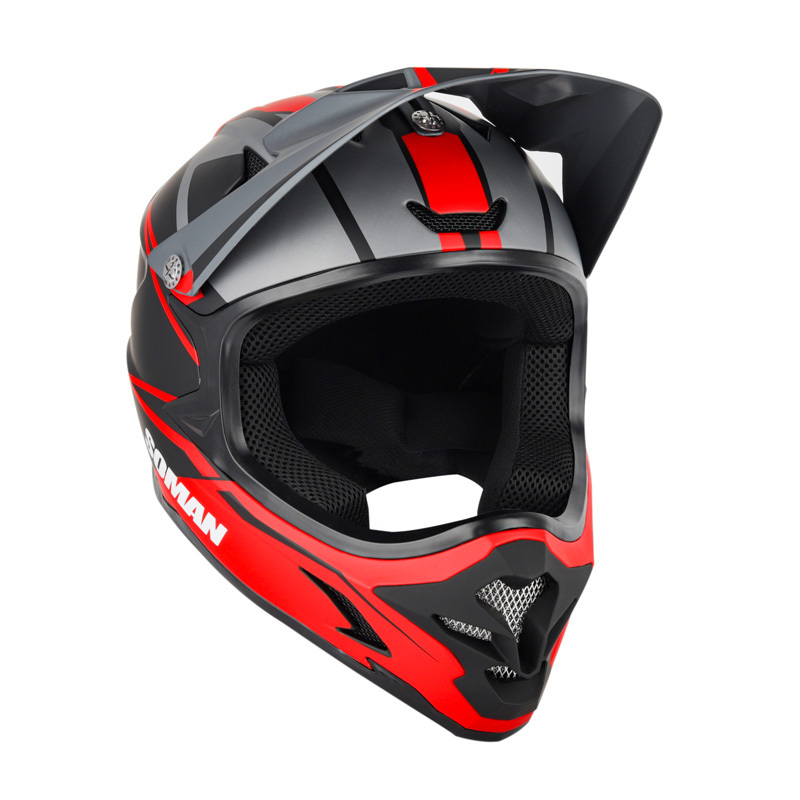 オフロードヘルメット SOMAN M9 バイクヘルメット ダートバイク クロスカントリー ヘルメット 赤-サイズ：M_画像5