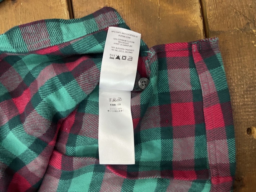 patagonia パタゴニア コットンチェックシャツ ネルシャツ レディース size 0 ウエストシェイプ 長袖 USED_画像6