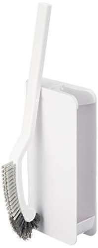 o-e slim toilet brush case attaching white 