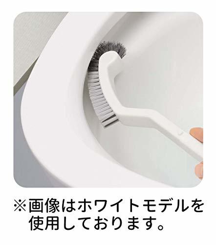 o-e slim toilet brush case attaching white 