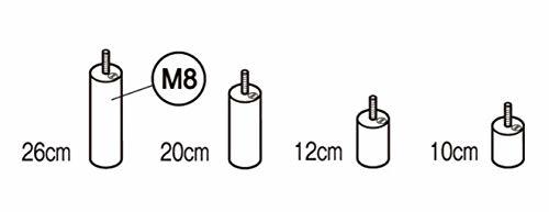  Muji Ryohin wooden legs *20cm/ natural (M8) 4 pcs set 02528355