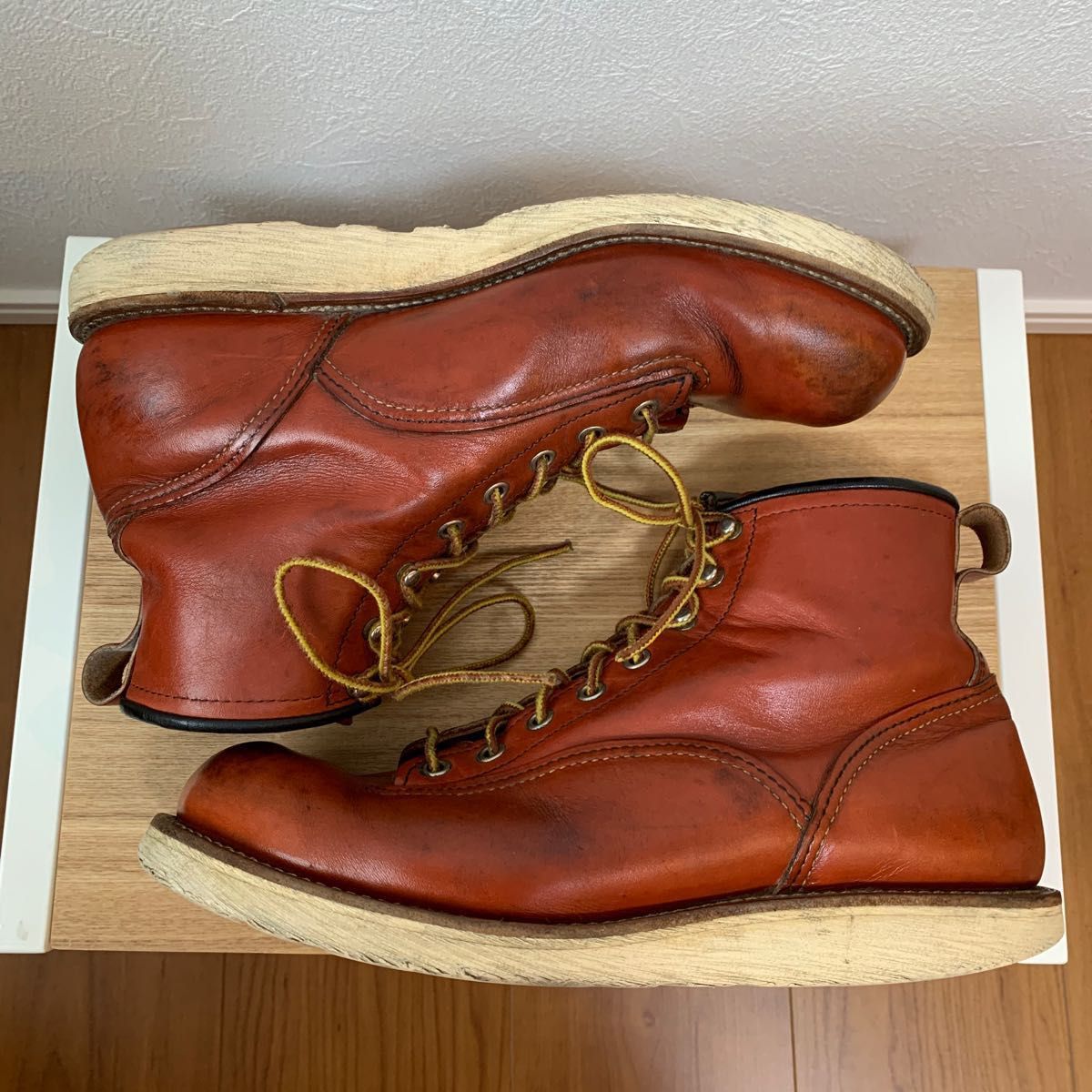 【廃盤】◆レッドウィング REDWING ラインマン ブーツ 靴 赤茶 2907 サイズ:US9D  UK8  27.0cm